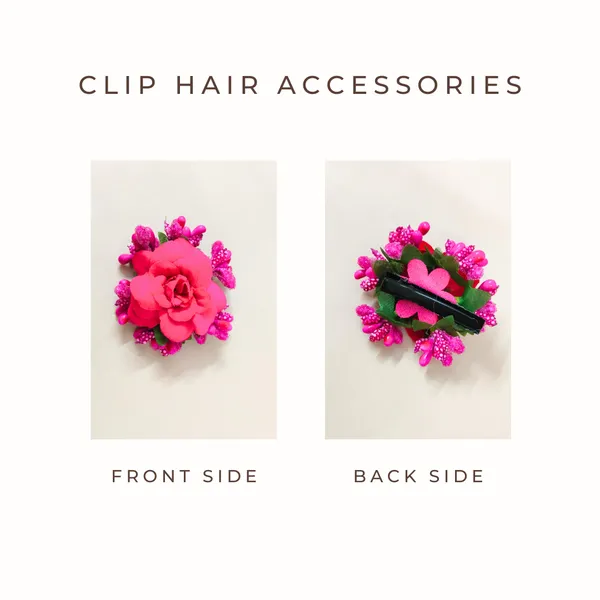 Dark_Pink_Rose_And_Pollen_Floral_Charming_Flowers_Design_Hairpin_For_Women_&_Girls_(14_X_8_X_1_Cm)