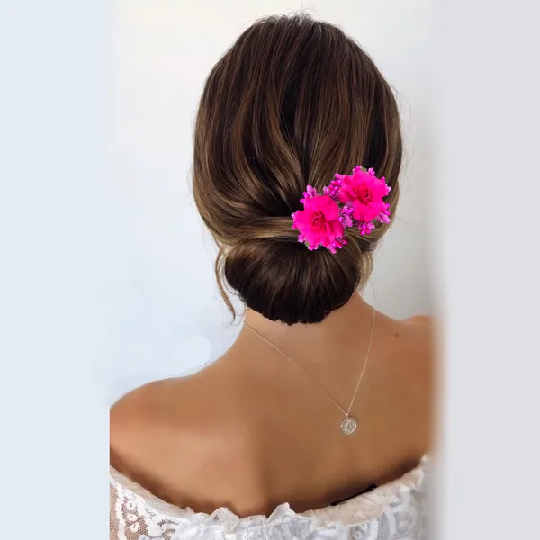 Dark_Pink_Rose_And_Pollen_Floral_Charming_Flowers_Design_Hairpin_For_Women_&_Girls_(14_X_8_X_1_Cm)