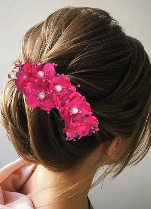 Dark_Pink_Stylish_Hair_Pin_Accessories_For_Women