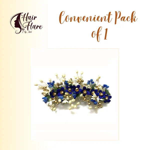 Blue_Artificial_Floral_Hair_Vein_For_Women_&_Girls