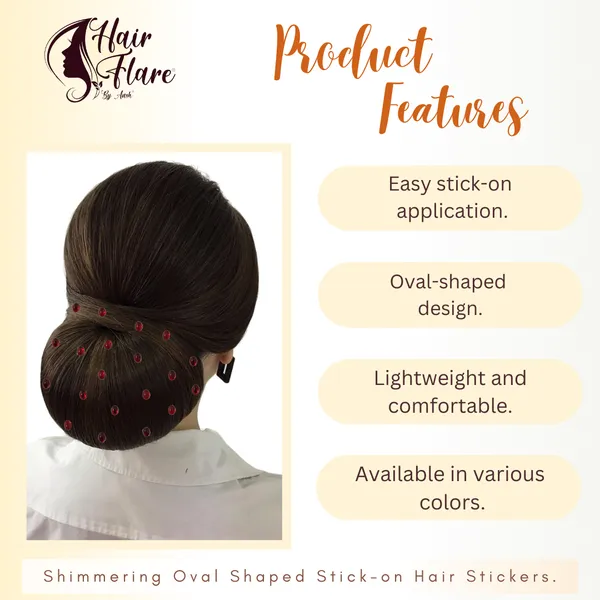 Maroon_Shimmering_Oval_Stick_On_Hair_Stickers_(36_Pieces)_(16_X_14_X_10_Cm)