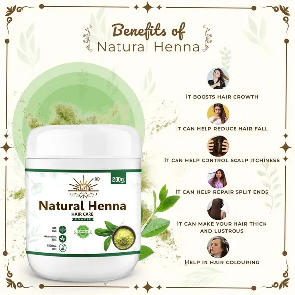 Green_Natural_Henna_Powder_For_Hair_Colouring_And_Growth_|_Deep_Conditioning_Hair_Mask_(200_Grams)