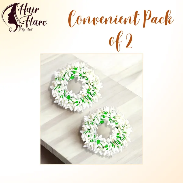 Pack_of_2_Green_Scented_Mogra_Gajra_Hair_Accessories_For_Women