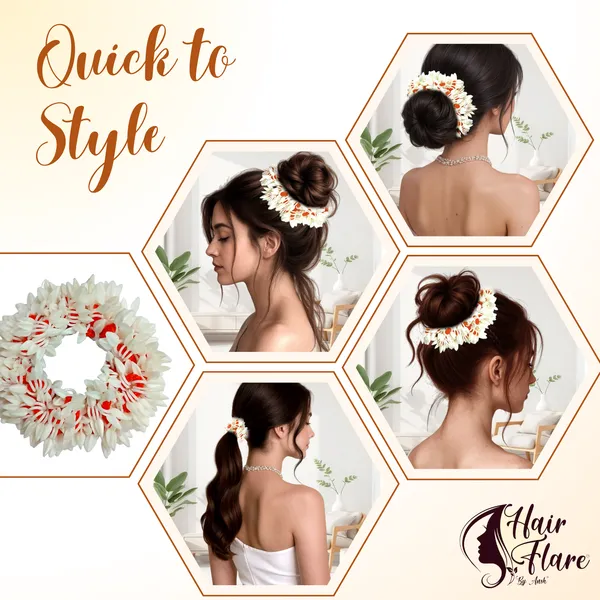 Pack_of_2_Orange_Scented_Mogra_Gajra_Hair_Accessories_For_Women