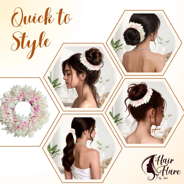 Pack_of_2_Pink_Scented_Mogra_Gajra_Hair_Accessories_For_Women