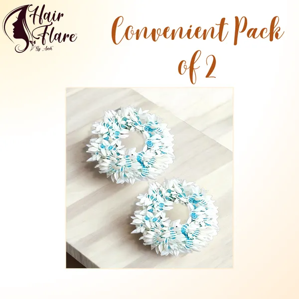 Pack_of_2_Sky_Blue_Scented_Mogra_Gajra_Hair_Accessories_For_Women