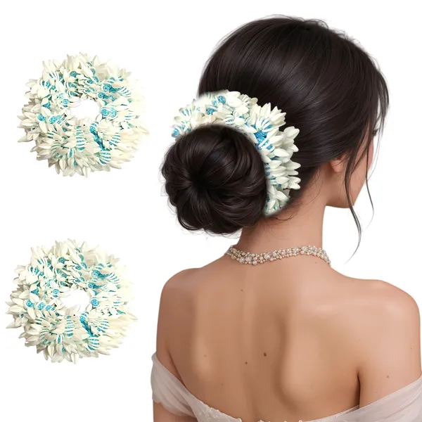 Pack_of_2_Sky_Blue_Scented_Mogra_Gajra_Hair_Accessories_For_Women