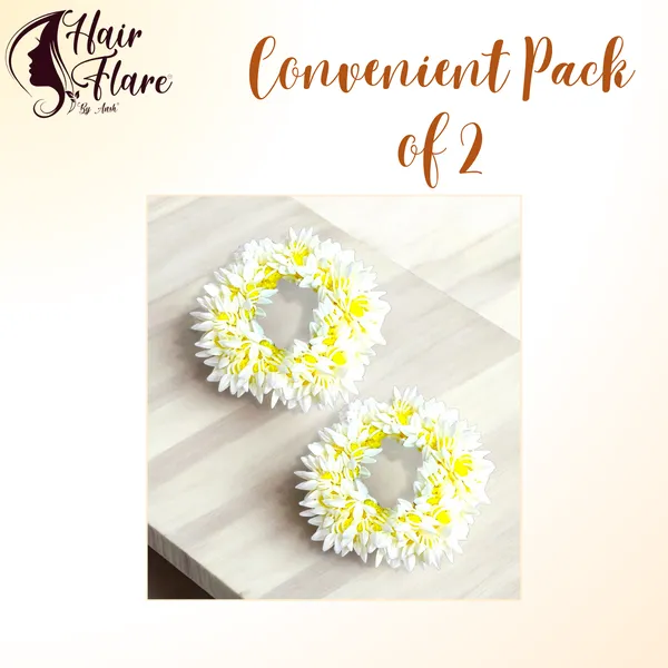 Pack_of_2_Yellow_Scented_Mogra_Gajra_Hair_Accessories_For_Women