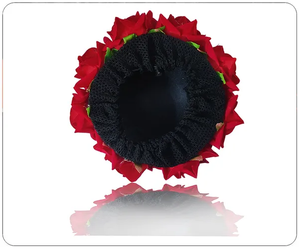Red_Attractive_Artificial_Rounded_Rose_Flower_Wedding_Hair_Accessories_For_Women_&_Girls_(14_X_8_X_4_Cm)