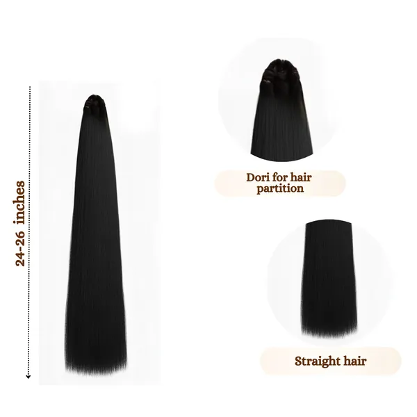 Premium_Straight_Choti_Hair_Extension_for_Natural_Length_Enhancement,_Smooth_Texture,_Lightweight_Feel,_Seamless_Blend,_Long_Lasting_Quality