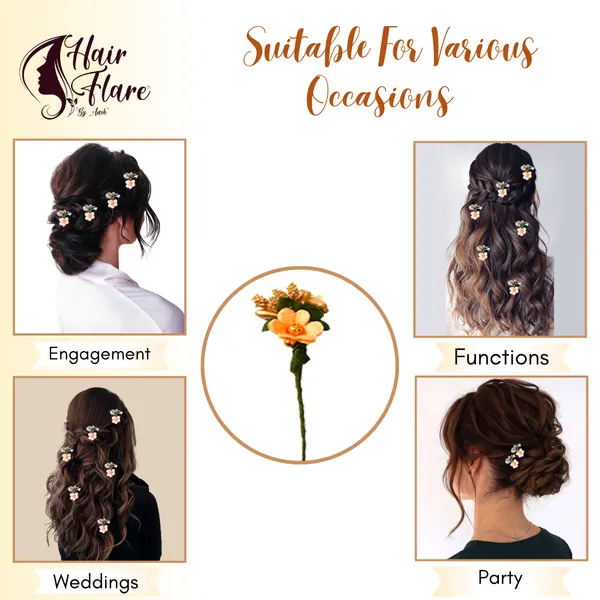 Pack_of_6_Peach_Flower_And_Pearl_Rounded_Hair_Pin_For__And_Women