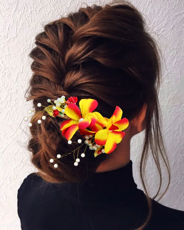 Red_&_Yellow_Lavender_Flower_Comb_Slide_Bridal_Hair_Accessories_For_Women_&_Girls_(14_X_8_X_1_Cm)