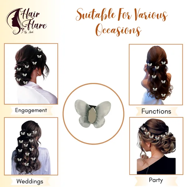 Small_White_Frosted_Butterfly_Velcro_Hair_Accessory_with_Eye-Shaped_Silver_Mirror_Adornment_���������_12_Pieces_Pack_for_Stylish_Hair