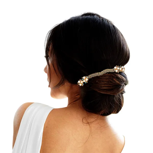 Stunning_Black_Juda_Piece_with_Elegant_Pearl_and_Tilak_Crystal_Accents:_A_Handcrafted_Hair_Accessory_Perfect_for_Weddings,_Festivals,_and_Everyday_Style���������Combining_Comfort,_Durability,_and_Timeless_Beauty.