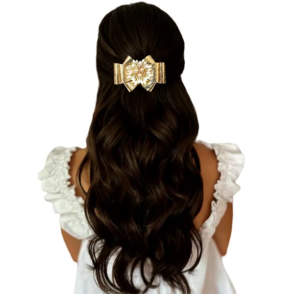 Timeless_Charm:_Pearl-Embellished_Golden_Hair_Bow.