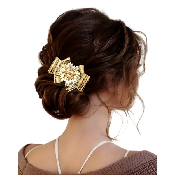 Timeless_Charm:_Pearl-Embellished_Golden_Hair_Bow.