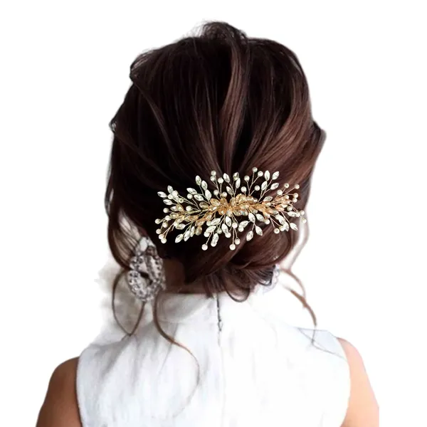 Golden_Artificial_Floral_Bridal_Brooch_&_Hair_Vein_(16_X_14_X_10_Cm)