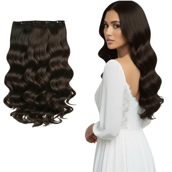 Wavy_Clip-in_Hair_Extension_for_Women_–_Adds_Instant_Volume_&_Length_–_Natural_Look,_Soft_Texture,_Lightweight_&_Reusable_Design