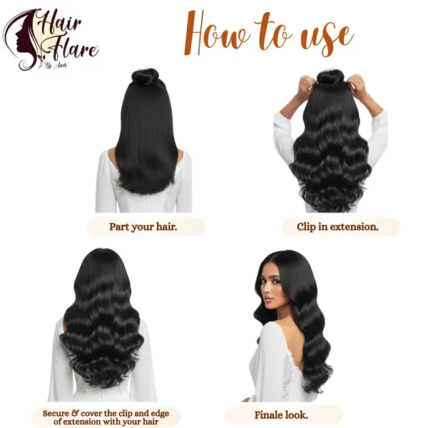 Wavy_Clip-in_Hair_Extension_for_Women_–_Adds_Instant_Volume_&_Length_–_Natural_Look,_Soft_Texture,_Lightweight_&_Reusable_Design