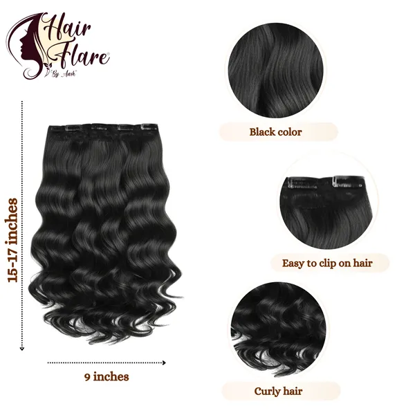 Wavy_Clip-in_Hair_Extension_for_Women_–_Adds_Instant_Volume_&_Length_–_Natural_Look,_Soft_Texture,_Lightweight_&_Reusable_Design