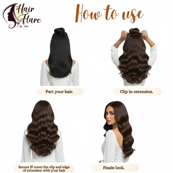 Wavy_Clip-in_Hair_Extension_for_Women_–_Adds_Instant_Volume_&_Length_–_Natural_Look,_Soft_Texture,_Lightweight_&_Reusable_Design