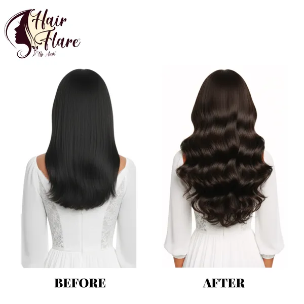 Wavy_Clip-in_Hair_Extension_for_Women_–_Adds_Instant_Volume_&_Length_–_Natural_Look,_Soft_Texture,_Lightweight_&_Reusable_Design
