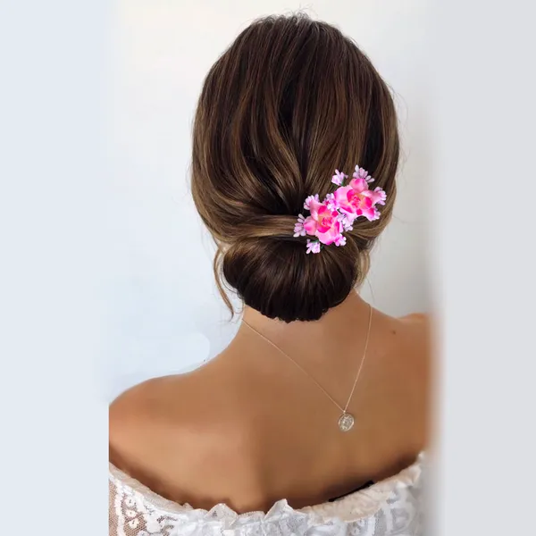 Baby_Pink_Rose_And_Pollen_Floral_Charming_Flowers_Design_Hairpin_For_Women_&_Girls_(14_X_8_X_1_Cm)