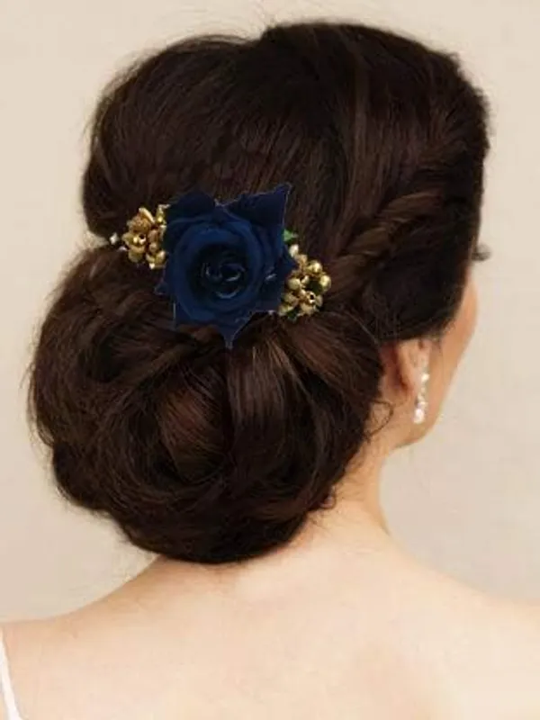 Blue_Rose_Comb_Slide_Hair_Pin_For_Women_&_Girls