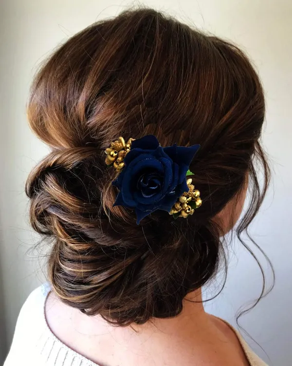 Blue_Rose_Comb_Slide_Hair_Pin_For_Women_&_Girls