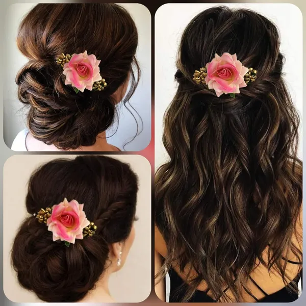Baby_Pink_Rose_Comb_Slide_Hair_Pin_For_Women_&_Girls