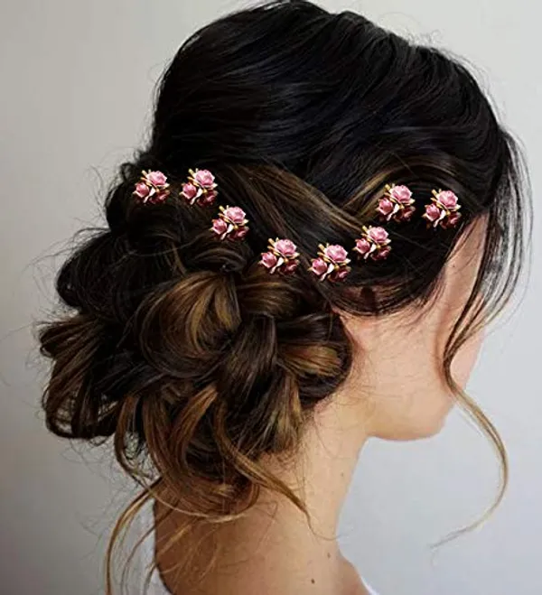 Baby_Pink_Artificial_Flowers_Bridal_Hair_Accessories_For_Women