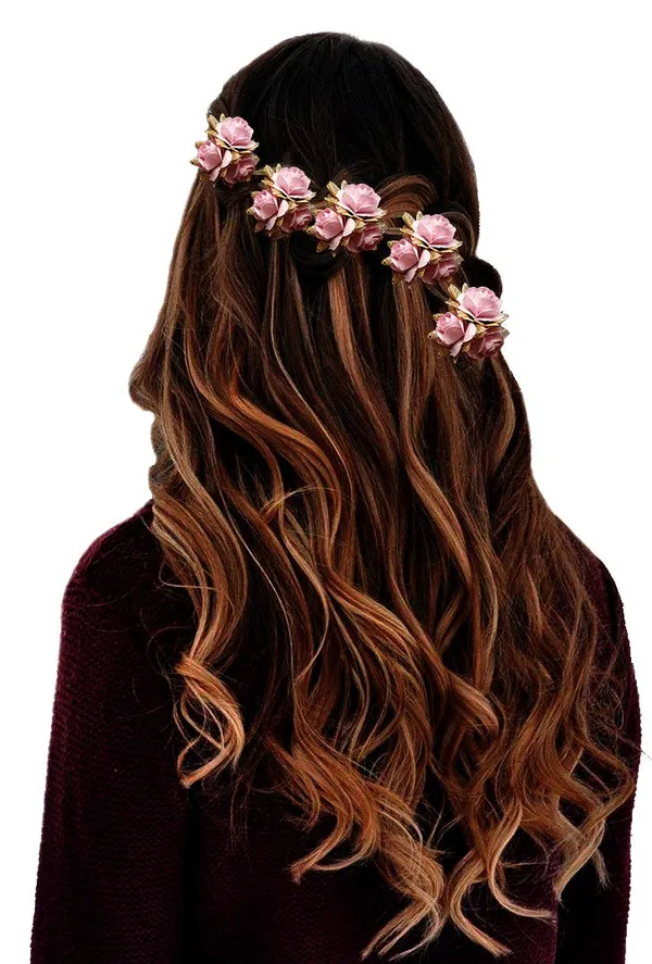 Baby_Pink_Artificial_Flowers_Bridal_Hair_Accessories_For_Women