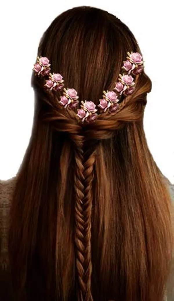 Baby_Pink_Artificial_Flowers_Bridal_Hair_Accessories_For_Women