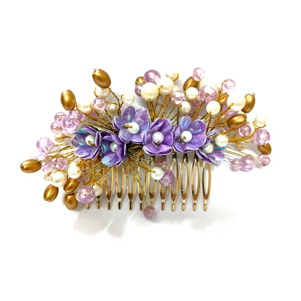 Purple_Floral_Pearl_Design_Comb_Slide_Hairpin_For_Girls_(14_X_8_X_1_Cm)