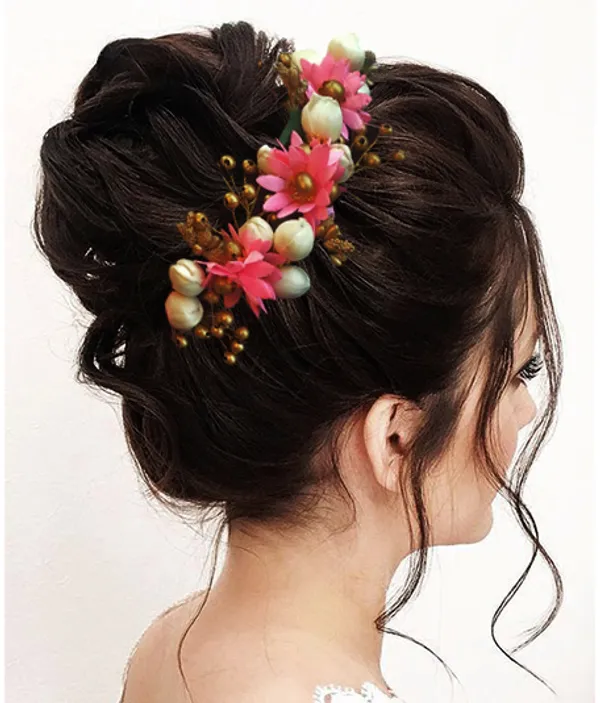 Baby_Pink_Artificial_Flowers_Hair_Accessories_For_Women