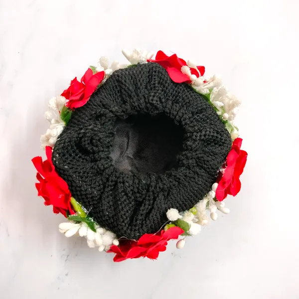 Red_Artificial_Exquisite_Mogra_Flower_Judabun_With_White_Buds_Design_Hairpin_Accessories_For_Women_&_Girls_(14_X_8_X_1_Cm)