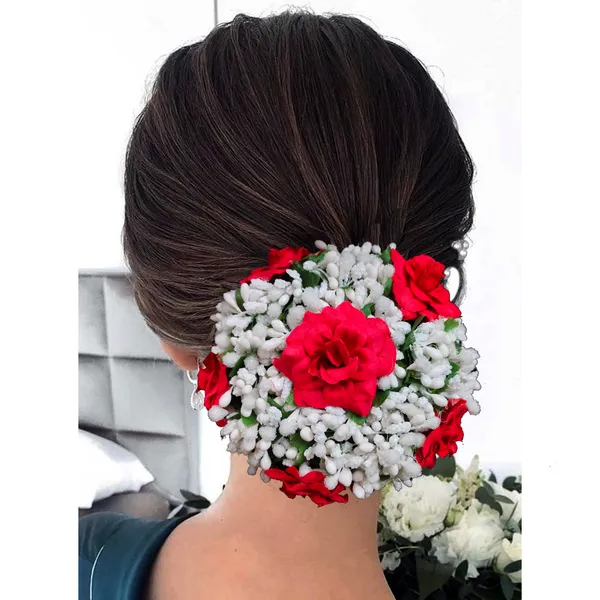 Red_Artificial_Exquisite_Mogra_Flower_Judabun_With_White_Buds_Design_Hairpin_Accessories_For_Women_&_Girls_(14_X_8_X_1_Cm)