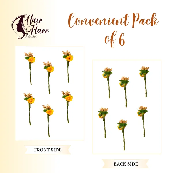 Pack_of_6_Yellow_Flower_And_Pearl_Rounded_Hair_Pin_For__And_Women