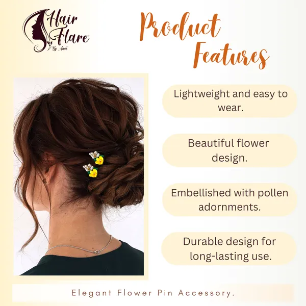 Pack_of_6_Yellow_Flower_And_Pearl_Rounded_Hair_Pin_For__And_Women