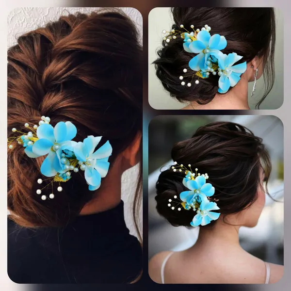 Blue_Lavender_Flower_Comb_Slide_Bridal_Hair_Accessories_For_Women_&_Girls_(14_X_8_X_1_Cm)