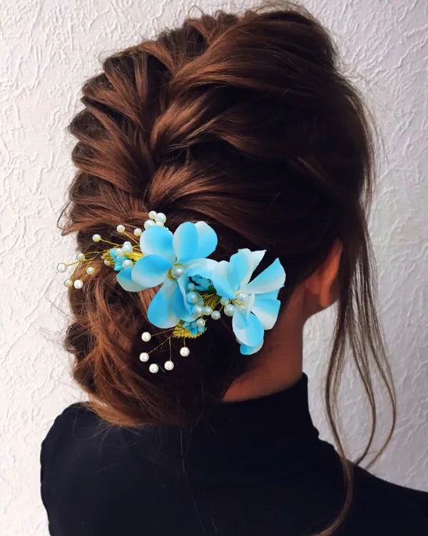 Blue_Lavender_Flower_Comb_Slide_Bridal_Hair_Accessories_For_Women_&_Girls_(14_X_8_X_1_Cm)