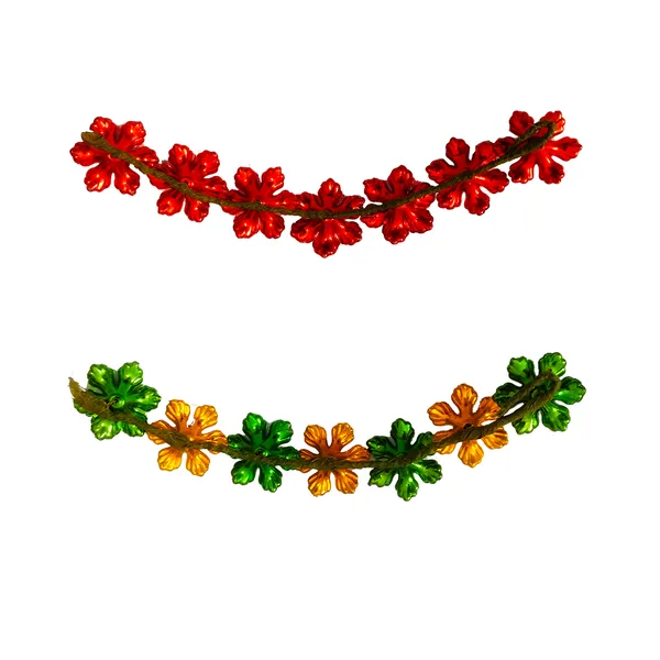 Red_&_Green_Gold_Artificial_Small_Floral_Design_Hair_Vein_Accessories_With_Pearl_And_Beads_For_Women_&_Girls_(Set_Of_2)_(14_X_8_X_1_Cm)
