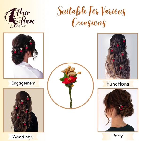 Pack_of_6_Maroon_Flower_And_Pearl_Rounded_Hair_Pin_For__And_Women