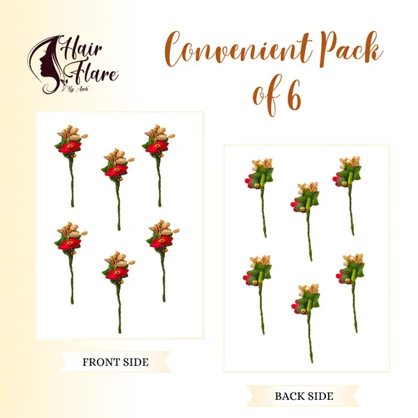 Pack_of_6_Maroon_Flower_And_Pearl_Rounded_Hair_Pin_For__And_Women