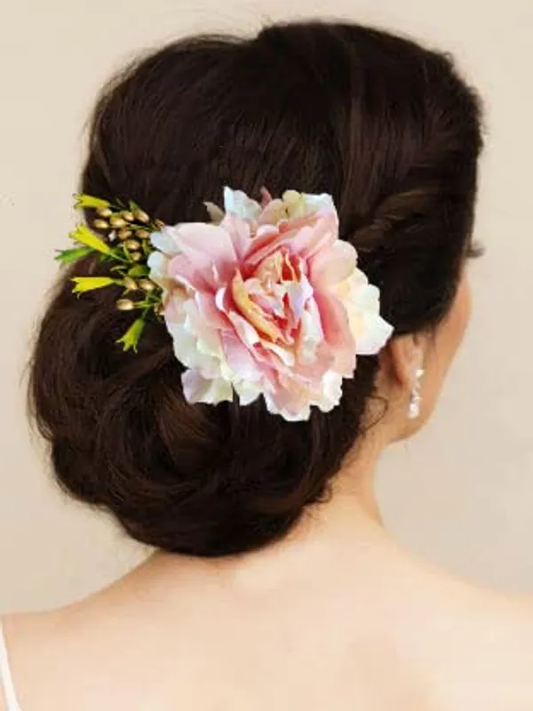 Baby_Pink_Floral_Comb_Slide_Hairpin_For_Women_(14_X_8_X_1_Cm)