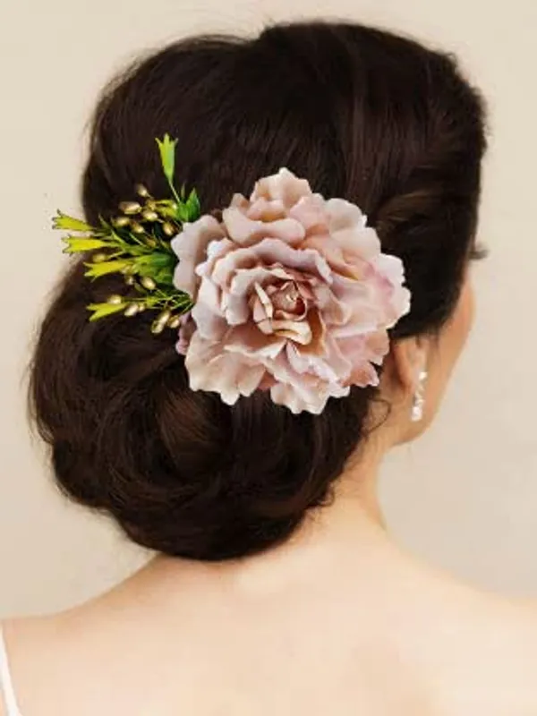 Peach_Pearl_Design_Hair_Accessories_For_Women_(14_X_8_X_1_Cm)
