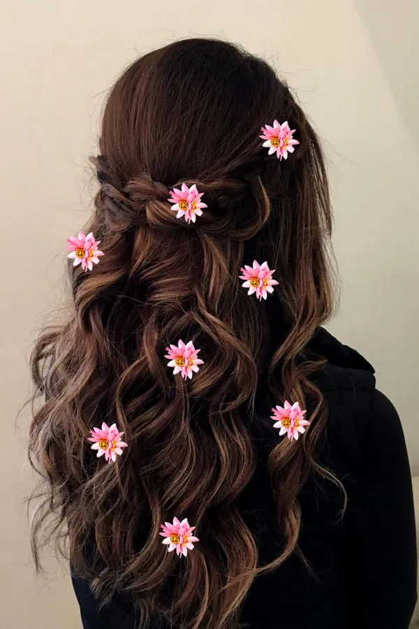 Baby_Pink_Trendy_Stone_Added_Flower_Shaped_Hair_Accessories_(14_X_8_X_1_Cm)