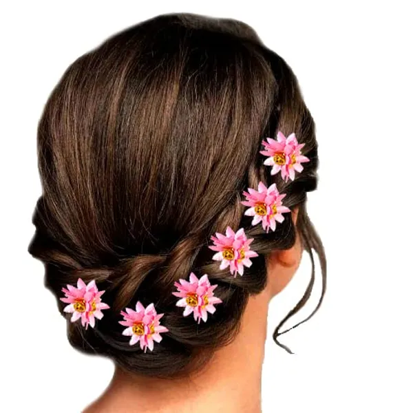 Baby_Pink_Trendy_Stone_Added_Flower_Shaped_Hair_Accessories_(14_X_8_X_1_Cm)