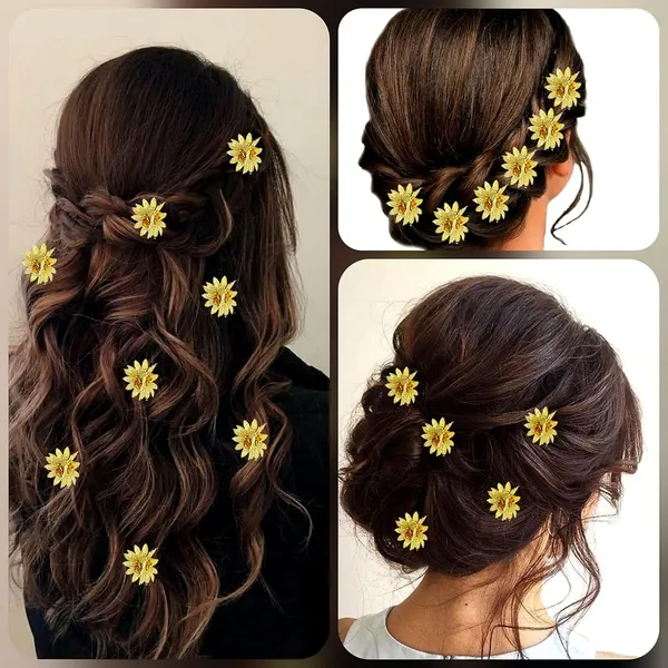 Golden_Trendy_Stone_Flower_Shaped_Hair_Accessories_(14_X_8_X_1_Cm)