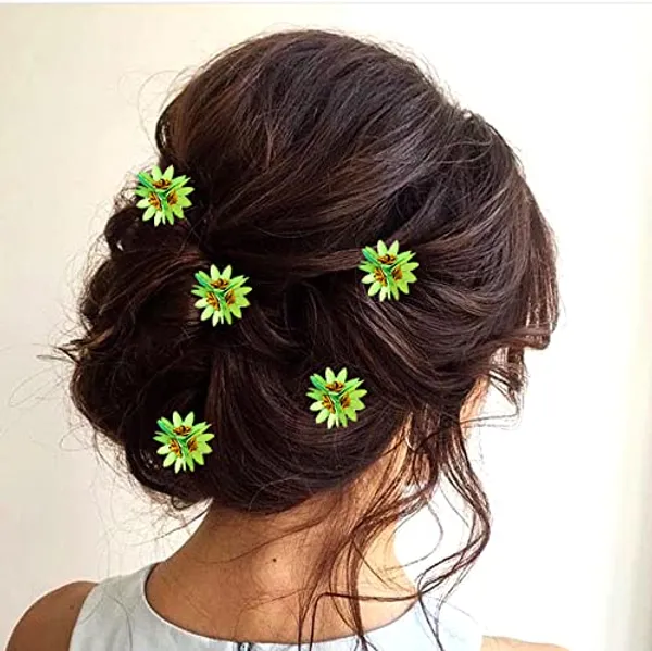 Rama_Green_Trendy_Stone_Added_Flower_Shaped_Hair_Accessories_(14_X_8_X_1_Cm)